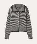 MIXXO MIXXO Cardigan High Neck Striped