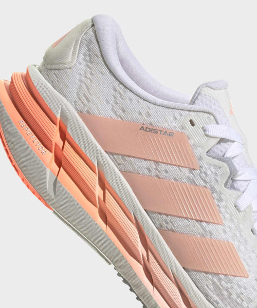 ADIDAS ADIDAS Adistar 4 Running Shoes - Cloud White: Clear Orange