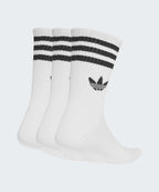 ADIDAS ADIDAS 3-stripe crew socks - White