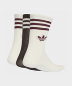 ADIDAS ADIDAS 3-stripe crew socks - White