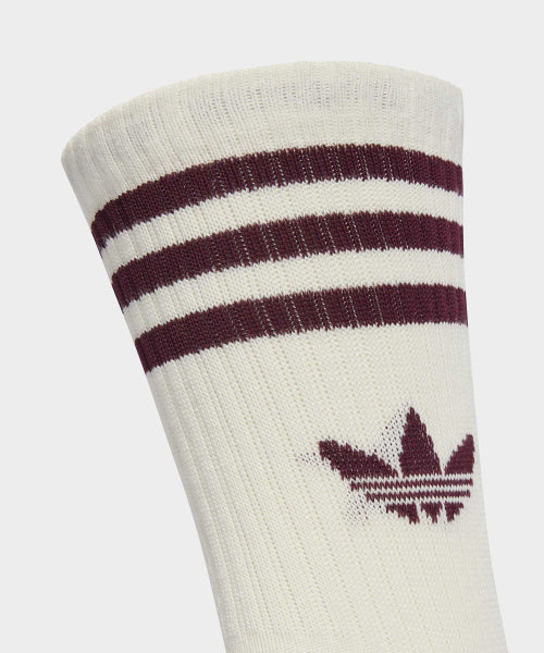 ADIDAS ADIDAS 3-stripe crew socks - White