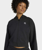 ADIDAS ADIDAS Essential French Terry Crop Zipper Hoodie - Size