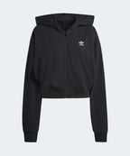 ADIDAS ADIDAS Essential French Terry Crop Zipper Hoodie - Size
