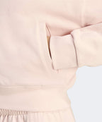 ADIDAS ADIDAS Essential French Terry Crop Zipper Hoodie - Sand Pink