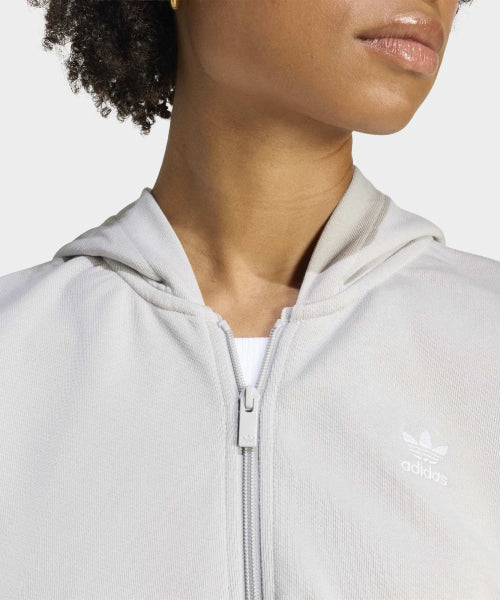 ADIDAS ADIDAS Essential French Terry Crop Zipper Hoodie - Size