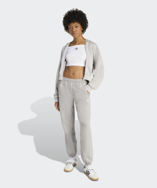 ADIDAS ADIDAS Essential French Terry Crop Zipper Hoodie - Size