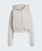 ADIDAS ADIDAS Essential French Terry Crop Zipper Hoodie - Size