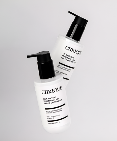 CHRIQUE Creek Cica Peptide Sebum Control All-in-One Lotion 180ml 2pcs