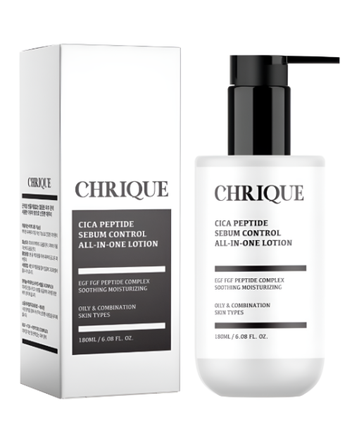 CHRIQUE Creek Cica Peptide Sebum Control All-in-One Lotion 180ml 2pcs