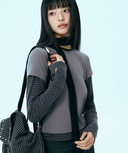 MIXXO MIXXO T-Shirt Layered Fit C