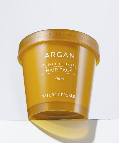Nature Republic [SET] Argan Essential Large Capacity Hair Pack + No-Wash Treatment (470ml+160ml)