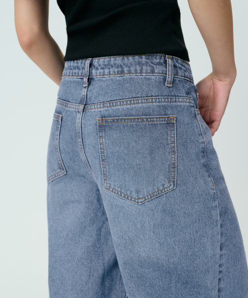 MUSINSA STANDARD WOMAN MUSINSA STANDARD WOMAN Women's Curved Denim Pants Light Indigo