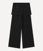 MIXXO MIXXO Brushed Skirt Layered Banding Pants (C)