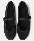 MIXXO MIXXO Fluffy Sweet Button Mary Jane Flat (1cm)