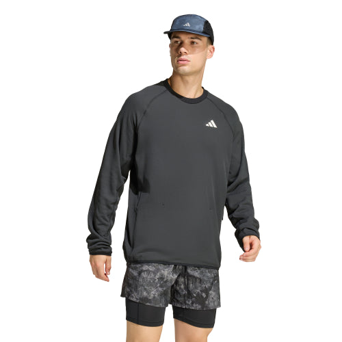 ADIDAS Men's Fuzzy Knit Crew T-Shirt
