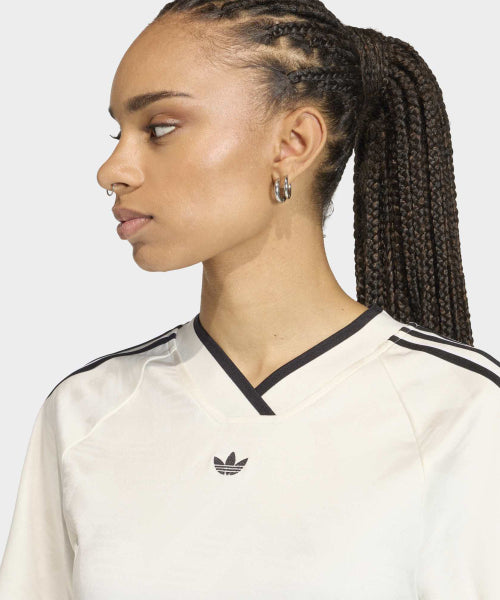 ADIDAS ADIDAS Ruched Soccer Jersey - White
