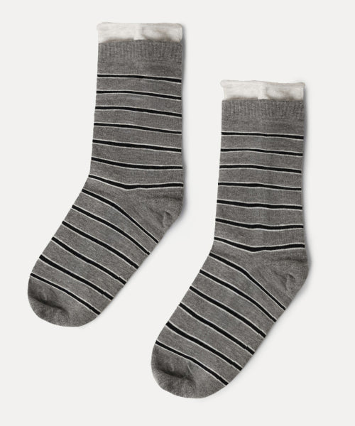 MIXXO MIXXO Striped Layered Socks S