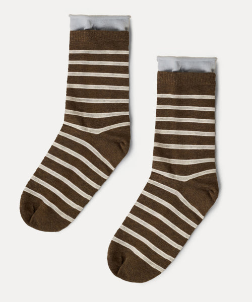 MIXXO MIXXO Striped Layered Socks S