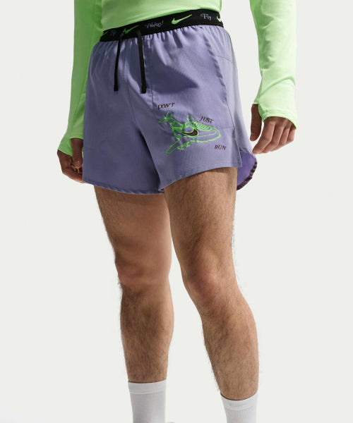 NIKE Nike Stride Fly Running Shorts M - Iron Purple:Black