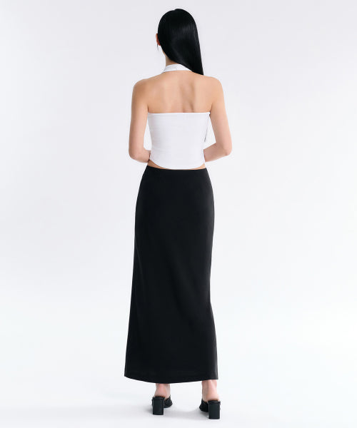 MUSINSA STANDARD WOMAN MUSINSA STANDARD WOMAN Fluid Maxi Skirt [Black]