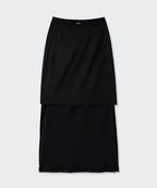 MUSINSA STANDARD WOMAN MUSINSA STANDARD WOMAN Fluid Maxi Skirt [Black]