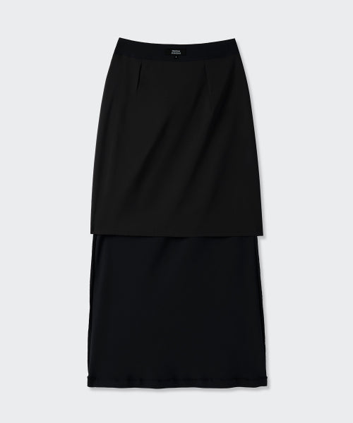 MUSINSA STANDARD WOMAN MUSINSA STANDARD WOMAN Fluid Maxi Skirt [Black]