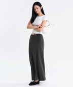 MUSINSA STANDARD WOMAN MUSINSA STANDARD WOMAN Fluid Maxi Skirt Gray