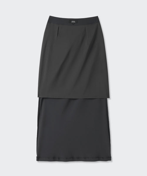 MUSINSA STANDARD WOMAN MUSINSA STANDARD WOMAN Fluid Maxi Skirt Gray