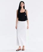MUSINSA STANDARD WOMAN MUSINSA STANDARD WOMAN Maxi Skirt Ivory