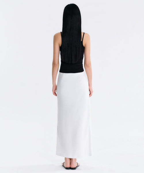 MUSINSA STANDARD WOMAN MUSINSA STANDARD WOMAN Maxi Skirt Ivory