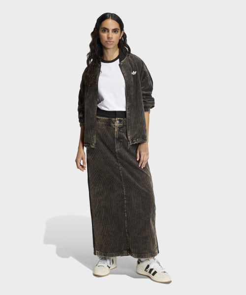 ADIDAS ADIDAS Corduroy Maxi Skirt - Black