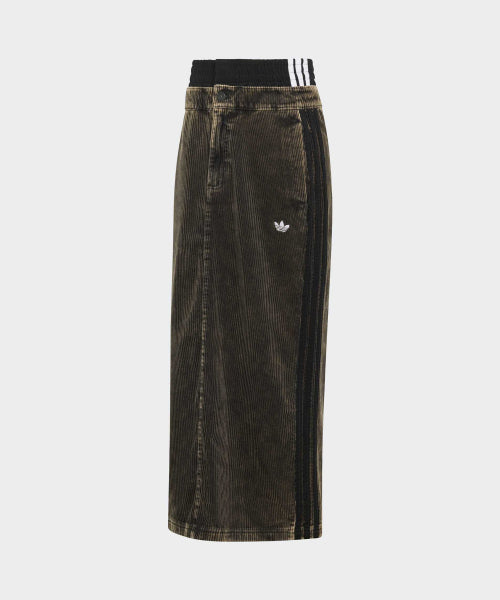 ADIDAS ADIDAS Corduroy Maxi Skirt - Black