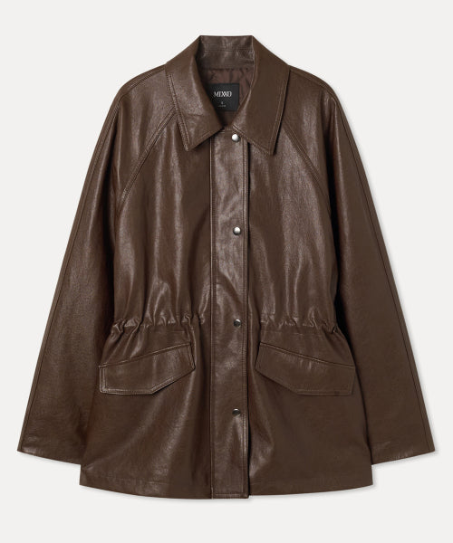 MIXXO MIXXO Half Fake Leather Jacket Women S