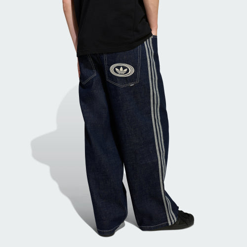 ADIDAS ADIDAS Denim Wide Leg Skater Jeans - Navy