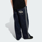 ADIDAS ADIDAS Denim Wide Leg Skater Jeans - Navy