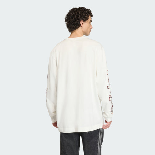 ADIDAS ADIDAS Graphic Long Sleeve Tee - White