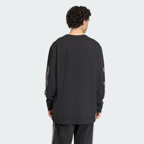 ADIDAS ADIDAS Graphic Long Sleeve Tee - Black