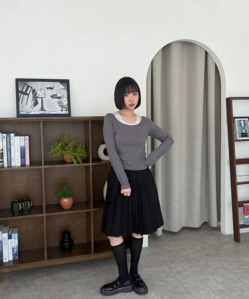 MIXXO MIXXO T-Shirt Layered Long Sleeve (C)