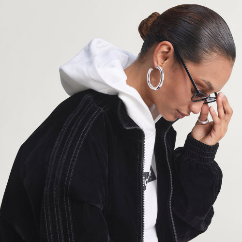 ADIDAS ADIDAS Brushed Twill Oversized Track Top