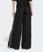 ADIDAS ADIDAS Firebird Denim Track Pants - Black