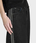 ADIDAS ADIDAS Firebird Denim Track Pants - Black