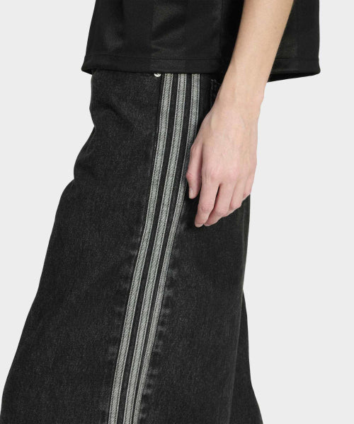 ADIDAS ADIDAS Firebird Denim Track Pants - Black