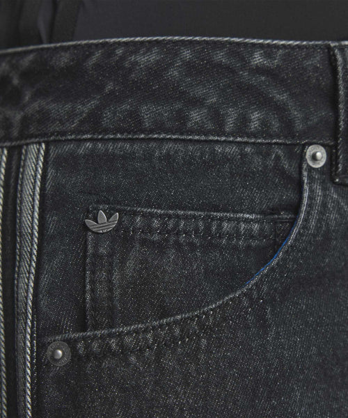 ADIDAS ADIDAS Firebird Denim Track Pants - Black