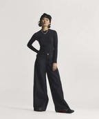 ADIDAS ADIDAS Firebird Denim Track Pants - Black