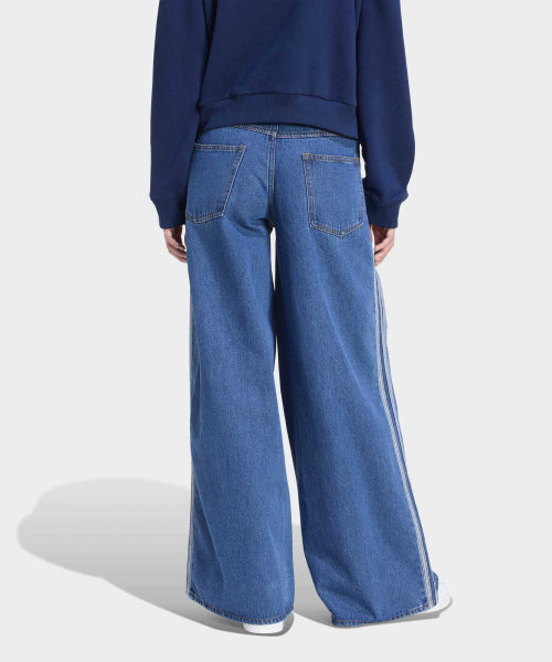 ADIDAS ADIDAS Firebird Denim Track Pants - Blue