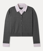 MIXXO MIXXO Shirt Layered Cardigan (C)