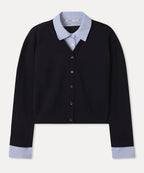 MIXXO MIXXO Shirt Layered Cardigan (C)