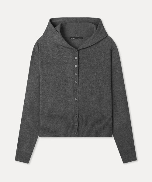 MIXXO MIXXO Hooded Button Cardigan Women S