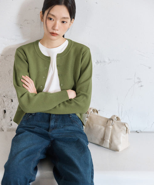 MIXXO MIXXO Cardigan Round Neck (C)
