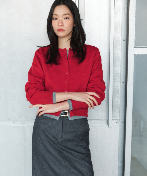 MIXXO MIXXO Cardigan Round Neck (C)